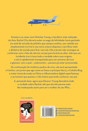 Namorada Podre De Rica (vol. 2 Podres De Ricos), De Kwan, Kevin. Podres De Ricos (2), Vol. 2. Editorial Editora Record Ltda., Capa Mole Em Português, 2019