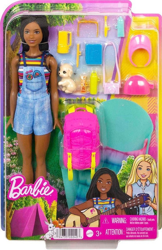 Muñeca Barbie Camping Brooklyn Hdf74 Mattel