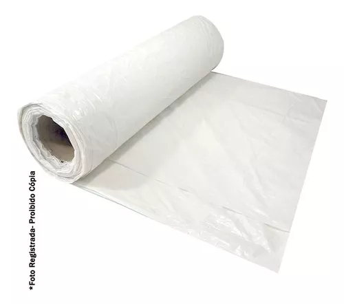 Lienzo de plástico blanco, bobina de 4 x 50 kg, 5 kg, para trabajos de  construcción