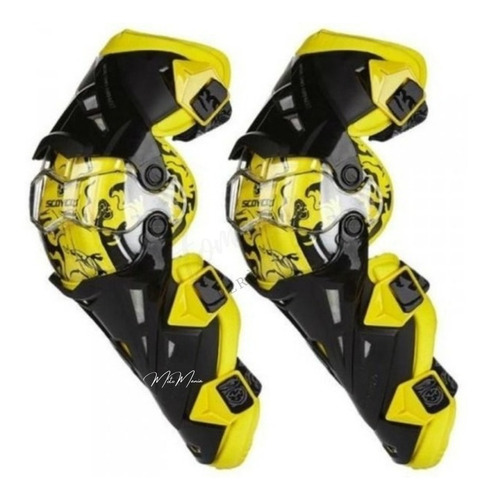 Rodilleras Articulables Scoyco K12 - Amarillo