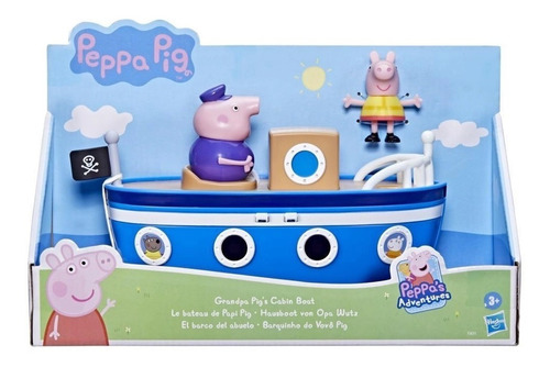 Brinquedo Barquinho Do Vovo Pig Peppa Pig Hasbro F3631 Cor Azul Personagem Vovo e figura Peppa Pig