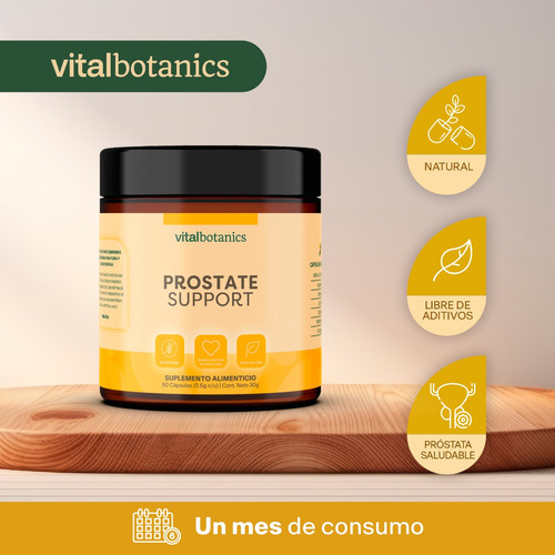 Suplemento Prostata 60caps 500mg Prost Support Vitalbotanics