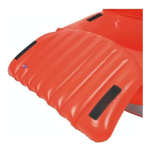 Imagem 6 de 8 de Boia Picape Inflável Vermelha Com Cooler Flutuante Mor