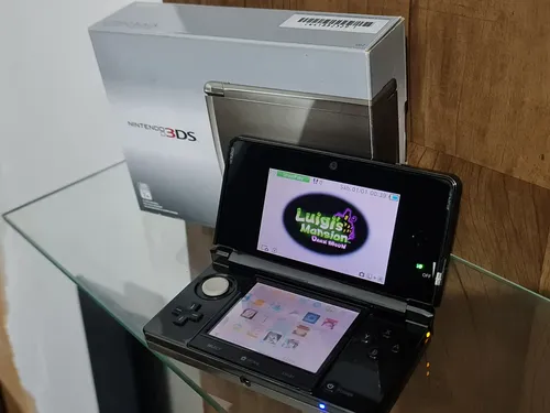3DS ブラック Nintendo 3ds Old Preto Completo Na Caixa Serial Batendo