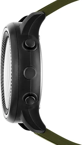 Skechers ® Reloj Digital Analógico Ligero Cuarzo Sr5155 Dht Color Del Fondo Negro Color De La Correa Verde Color Del Bisel Negro