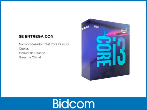 Micro Procesador Intel Core I3 9100 4.2ghz Video Intel Hd