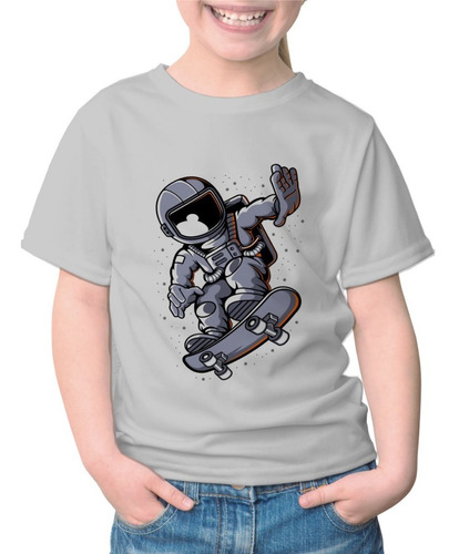 Remeras Remelotas Para Chicos Con Astronauta Skater - 0961