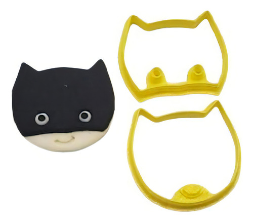 Super Hero Cutter - Batman Baby Face, 5,5 cm, color blanco