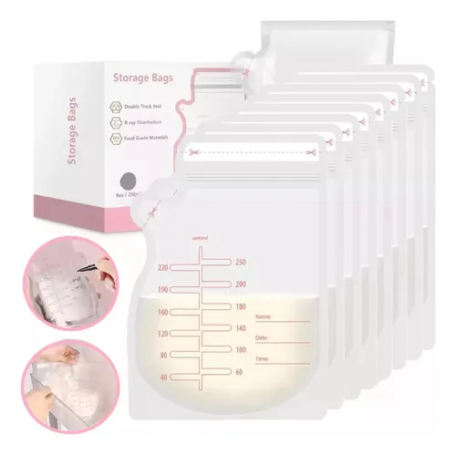 Pack 60 Bolsas De Almacenamiento De Leche Materna 250ml