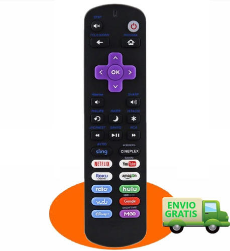 Control Remoto Universal Smart Tv Roku 1/2/3 Express Premier