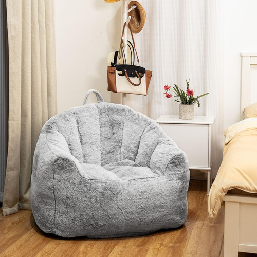 Recaceik Giant Bean Bag Silla Boletín Relleno Sofá Con Silla