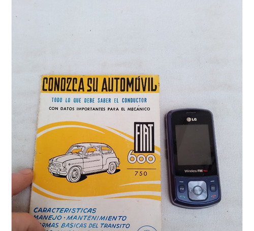 Antiguo Libro Manual Del Automóvil Fiat 600 750