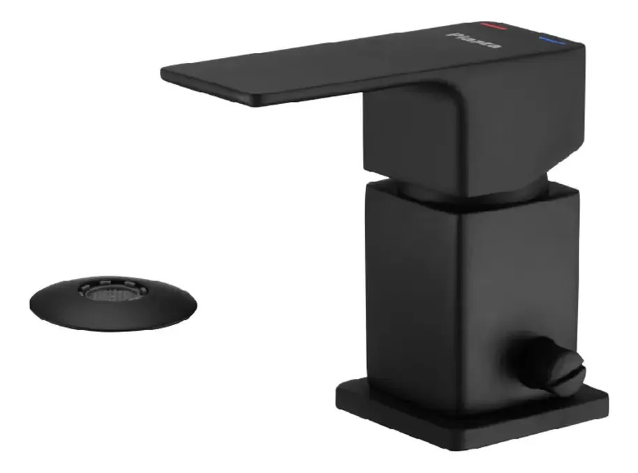 Grifería Para Bidet Piazza - Monocomando- Prestigio Acabado Cromado Color Negro