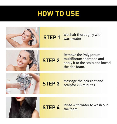 Shampoos Instantâneos Xinnuo Para Tingir Cabelos Pretos