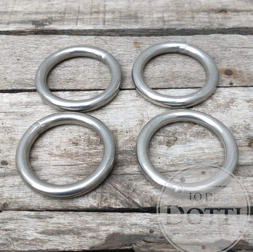 Imagen 4 de 5 de Argollas Lisas De Acero Inoxidable Lisas 38mm