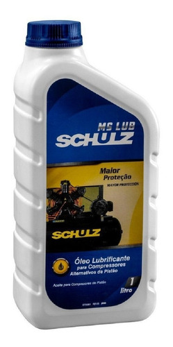 01 Litro Óleo Lubrificante Compressor Pistão Schulz Ms-lub