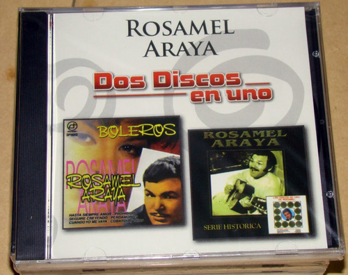 Rosamel Araya Dos Discos En Uno Boleros Cd Sellado / Kktus