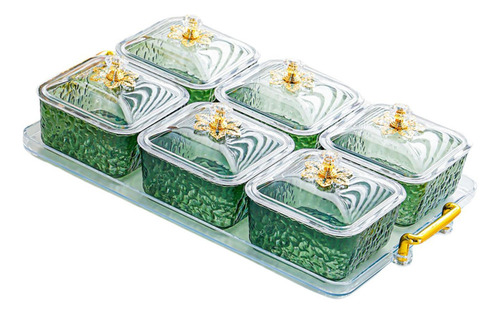 Plato De Frutos Secos En Tarro De Galletas Verde De 6