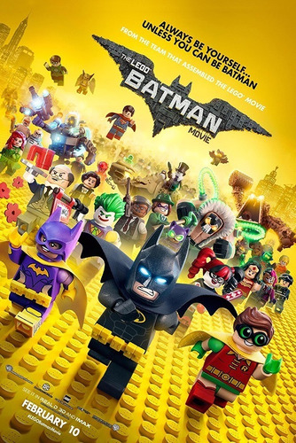 Poster The Lego Batman La Película Con Marco
