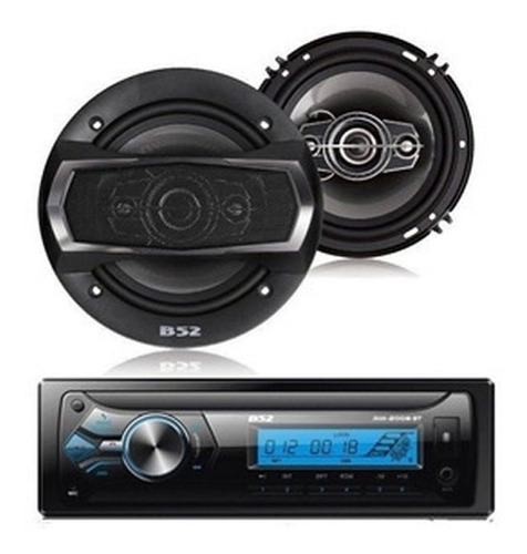 Combo B52 Elk-6320 Stereo Bt Usb + 2 Parlantes 6.5  500 Wtts