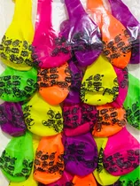 Comprar 50 Globos Impresos Luchadores . Surtido Neón . Tamaño 12 Surtido