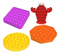 Comprar 4 Peças De Brinquedo Pop It Fidget Bubble Fidget Empurre Pop