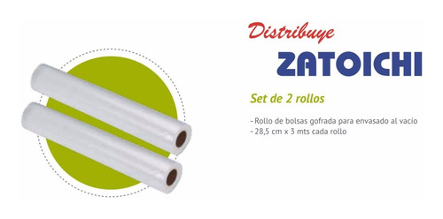 Repuesto Pack 2 Rollos De Bolsas Envasadora Al Vacío - Sikla