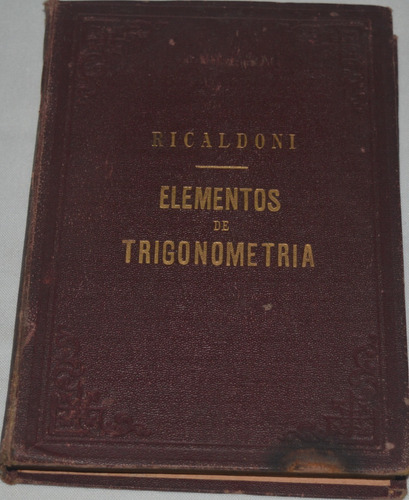 Elementos De Trigonometría Tebaldo J. Ricaldoni G42