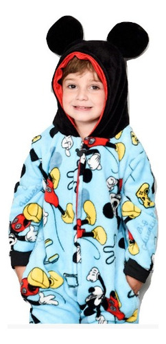 Pijama Mickey Celeste Infantil Entero Piñata