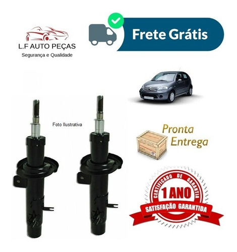 Amortecedor Citroen C3 Dianteiro 2003 Até 2012 ( Par )