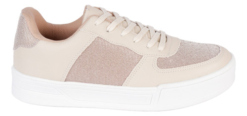 Tenis Casual Color Nude Fratello Para Mujer Er-809