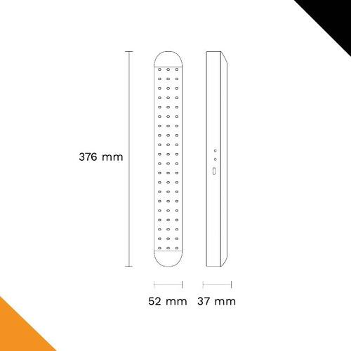 Luz De Emergencia Gamasonic GS60 Leds Con Batería Litio-ion