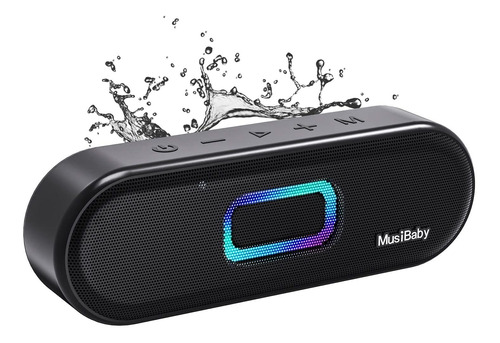 Altavoz Bluetooth, Altavoz Portátil Musibaby M33, Resi...