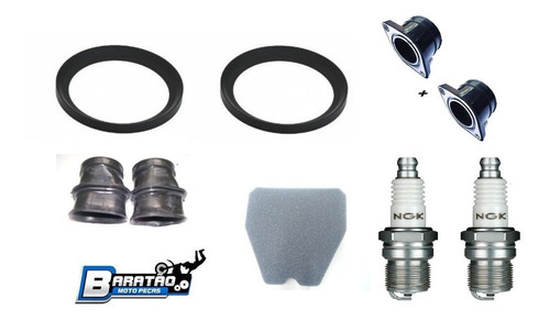 Kit Condutor Coletor Anéis Filtro Ar Vela 9 Peças Cb 400 450