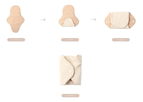 Toallas Sanitarias Reutilizables De 5 Piezas, Almohadillas