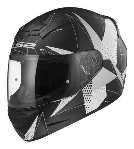 Cascos Moto Integral Ls2 352 Brilliant Negro Mate Tamaño del casco S