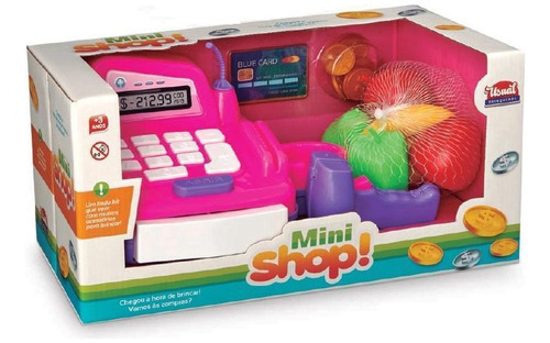 Caixa Registradora Mini Shop Pink Usual Brinquedos