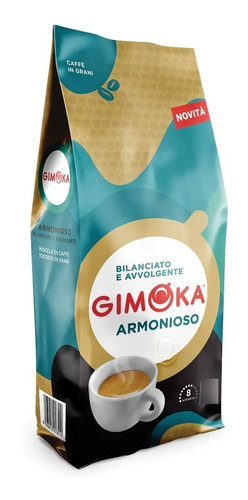 Café Tostado En Granos Gimoka Italia Armonioso 1 Kg