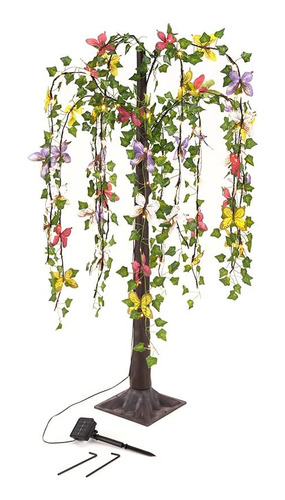 Arbol Floral Energia Solar Para Patio Jardin