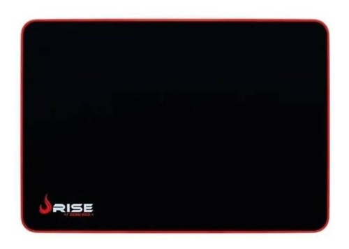 Mouse Pad gamer Rise Mode Gaming Zero de fibra m 210mm x 290mm x 3mm preto/vermelho