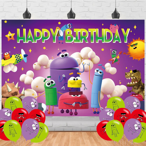 Fondo Para Fiesta De Cumpleaños De Ask The Storybots, Decora