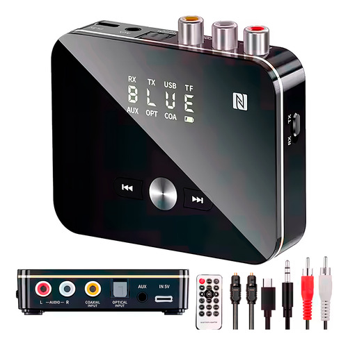 Transmissor De Audio Bluetooth Optico Spdif P2 Otico Sem Fio