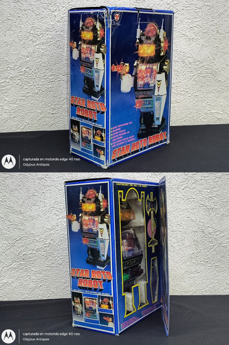 Star Roto Robot Vintage 1985 En Caja Con Detalle Tipo Saturn Robot Star Roto Colores (Usado)