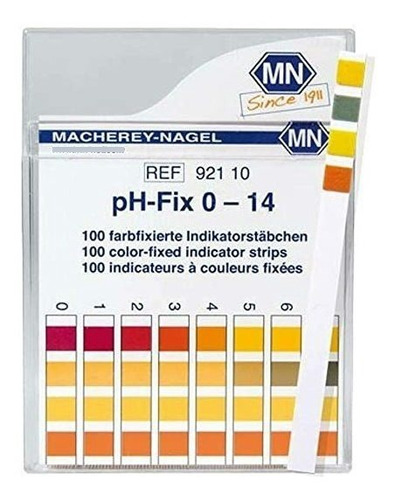 Macherey-nagel 92110 0-14 Indicador De Ph Tiras 100 / Caja