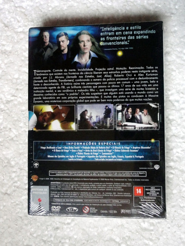 Dvd Box Fringe A Grande Conspiração Primeira A Temp. Lacrado