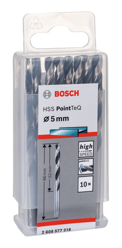 Broca Metal Hss Pointteq 5.0mm Pack 10 Pcs (bosch)