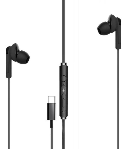 Audífonos Type-c Con Manos Libre Hifi Tecmaster Tm-300517 Bk