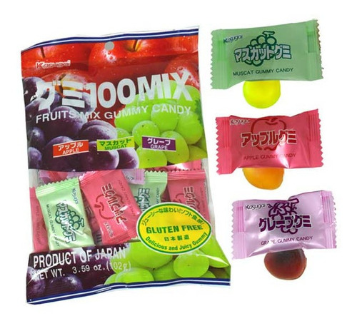 Imagen 2 de 4 de Gomitas Sabores Frutales Japonesas