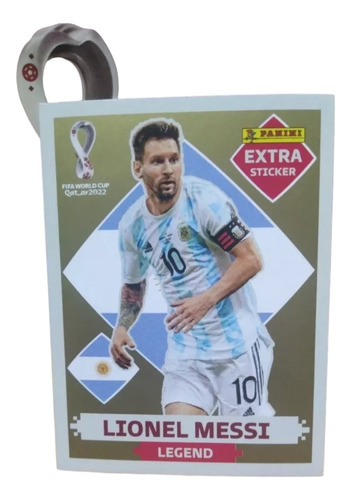 World Cup Qatar 2022 Sticker Panini Extra Messi Oro