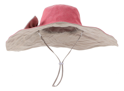 Elegante Sombrero Plegable De Ala Ancha Con Protección Solar